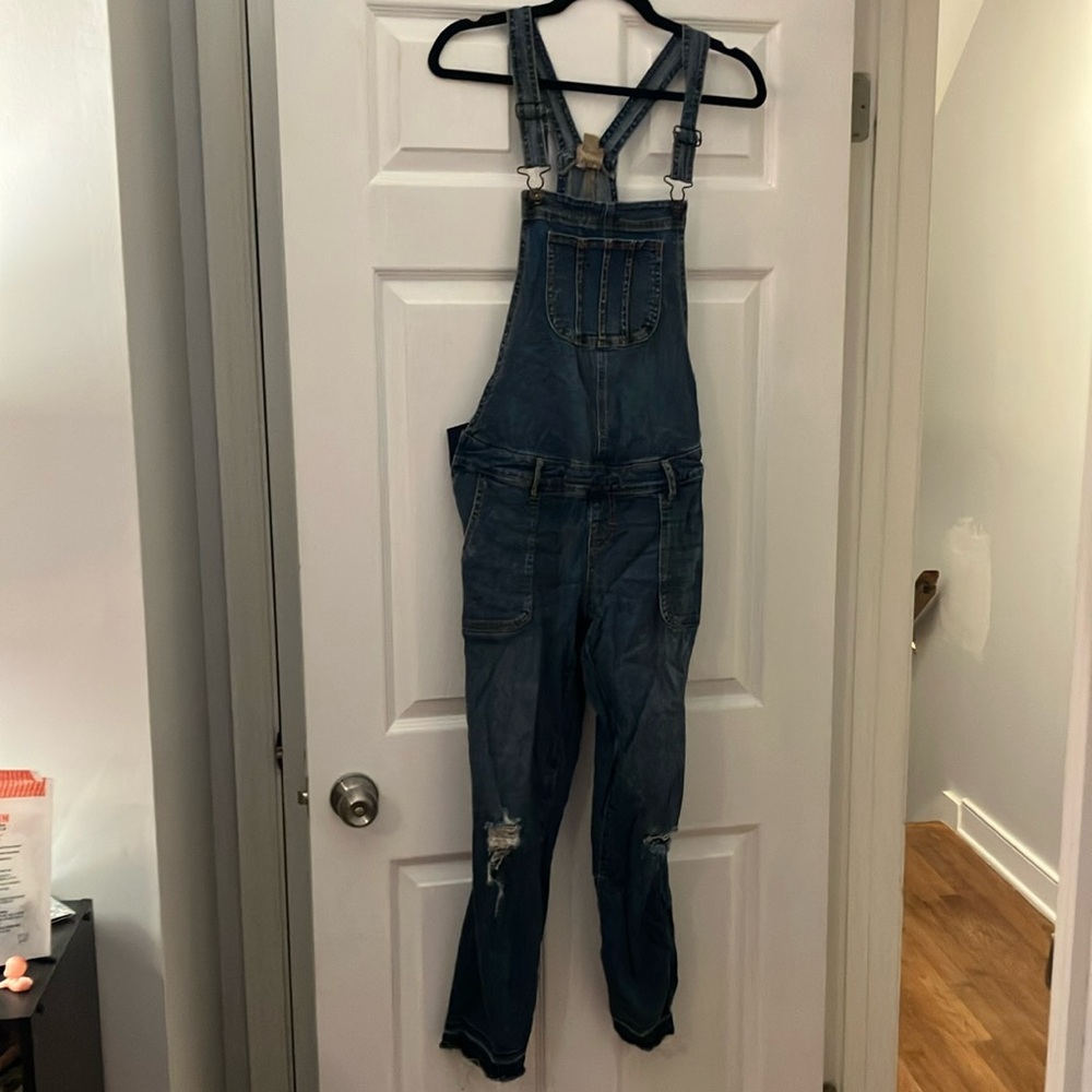 Indigo Blue Maternity Overalls